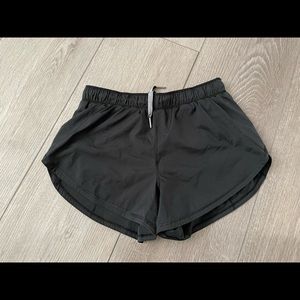 Lululemon black shorts with drawstring. Size 2. GUC